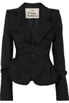 VIVIENNE WESTWOOD GATHERED WOOL-TWILL BLAZER