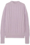 CECILIE BAHNSEN RIBBED WOOL-BLEND SWEATER