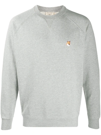 MAISON KITSUNÉ MAISON KITSUNÉ GREY FOX HEAD SWEATER - 灰色