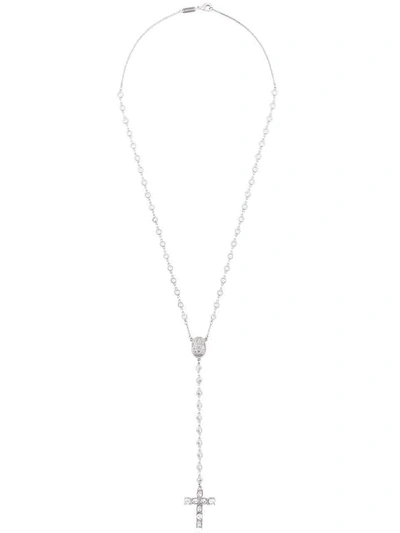 Dolce & Gabbana Rosary Necklace In Silver
