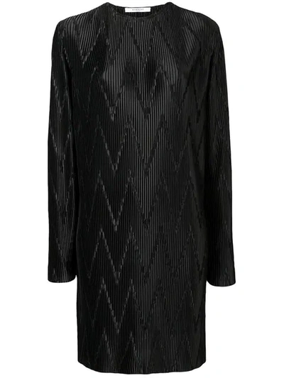 Givenchy Zig-zag Pleated Dress - 黑色 In Black