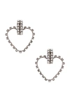 SAINT LAURENT Heart Clip Earrings,SLAU-WL67