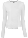 PROENZA SCHOULER PIECED RIB KNIT TOP