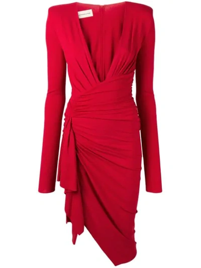 Alexandre Vauthier Ruched Mini Dress - 红色 In Red