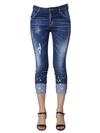 DSQUARED2 COOL GIRL FIT CROPPED JEANS,153117