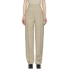 LEMAIRE LEMAIRE OFF-WHITE STRAIGHT TROUSERS