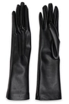 STELLA MCCARTNEY WOMAN FAUX LEATHER GLOVES BLACK,GB 272216335182003