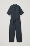 COS BELTED TOPSTITCHED JUMPSUIT,0721227003