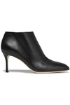 SERGIO ROSSI LEATHER ANKLE BOOTS,3074457345620282431