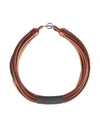 Brunello Cucinelli Necklace In Brick Red