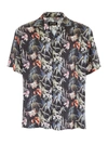 Represent Graphic-print Crepe Shirt In Black Floral (black)