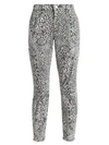 FRAME Le High Skinny Abstract Animal-Print Jeans