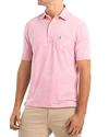 Johnnie-o Original Heathered Regular Fit Polo Shirt In Punch