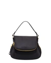 TOM FORD JENNIFER MEDIUM DOUBLE STRAP BAG IN GRAINED LEATHER,PROD141390088