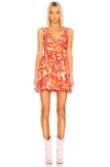 ALEXIS ALEXIS ILDA DRESS IN FLORAL,ORANGE,TROPICAL,ALXF-WD182