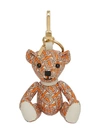 BURBERRY THOMAS BEAR CHARM IN MONOGRAM PRINT LEATHER