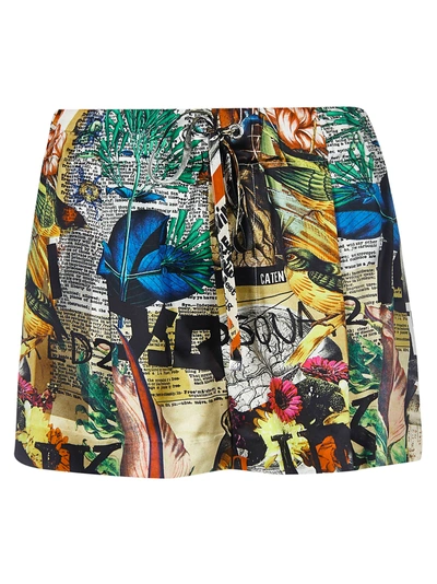 Dsquared2 Printed Shorts In Multicolor