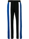KENZO CONTRAST PANELLED CROPPED TROUSERS
