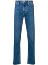 CALVIN KLEIN JEANS EST.1978 LOGO EMBROIDERED BOOTCUT JEANS