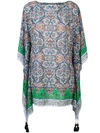 TORY BURCH mosaic print kaftan