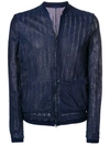 SALVATORE SANTORO PERFORATED DETAIL BOMBER JACKET