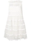 RED VALENTINO WAVY TULLE DRESS