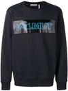 HELMUT LANG HELMUT LANG LOGO PRINT SWEATSHIRT - 黑色