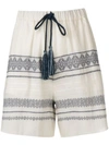 ZEUS + DIONE PAXI EMBROIDERED SHORTS