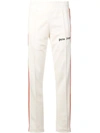 Palm Angels Rainbow Stripe Track Pants In White
