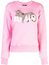 AMIRI LEOPARD DETAIL SWEATSHIRT