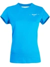 Off-white Leaf-embossed Logo Tee In Blue