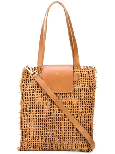 Henry Beguelin Mimosa Tote Bag In Brown
