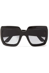GUCCI Oversized square-frame acetate sunglasses