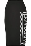 VERSACE INTARSIA-KNIT SKIRT