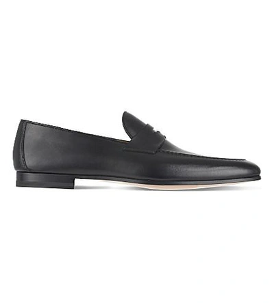 Magnanni Roberto Leather Penny Loafers In Black