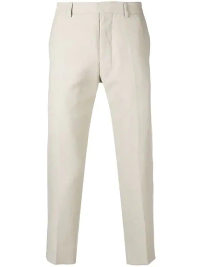 Ami Alexandre Mattiussi Straight Fit Trousers In Neutrals