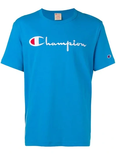 Champion Embroidered Logo T-shirt - 蓝色 In Blue
