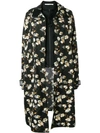 OFF-WHITE FLORAL OVERSIZED OVERCOAT