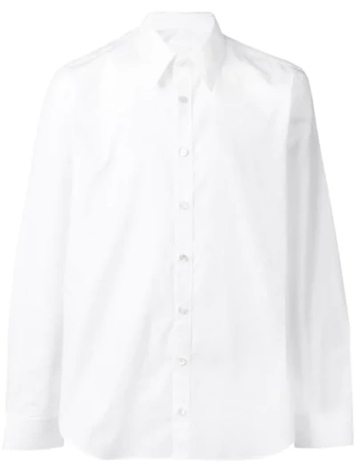 Helmut Lang White Logo Formal Shirt