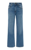 KHAITE VIVIAN CROPPED FLARED JEANS,1033MO