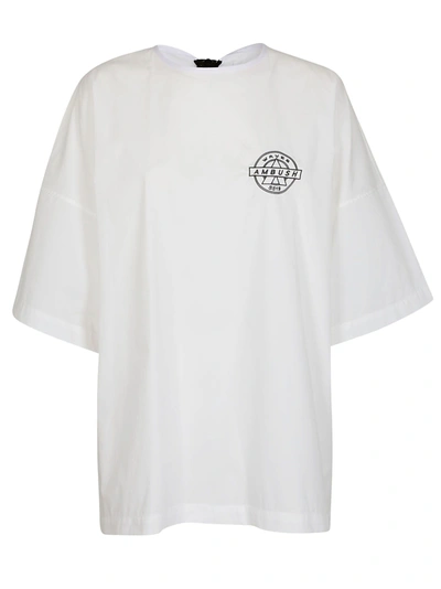 Ambush Back Zip Up Shirt T-shirt In White