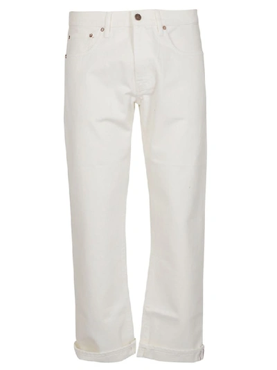 Fortela Cropped Jeans In White