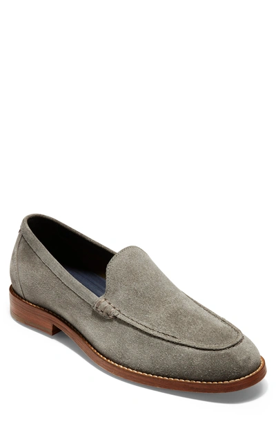 Cole Haan Men's Feathercraft Grand Venetian Suede Loafers In Magnet Suede