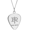 TRUE ROCKS Solid Sterling Silver Plectrum Pendant