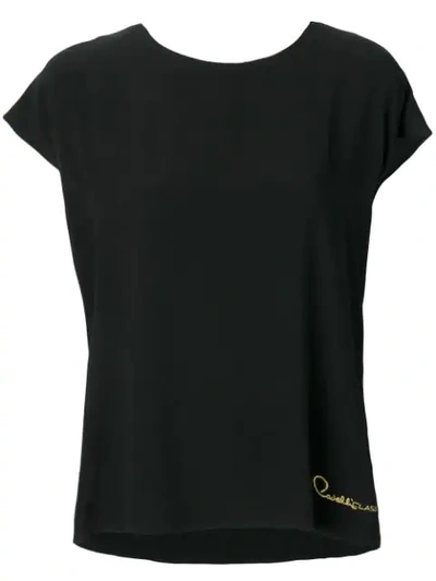 Cavalli Class Relaxed Logo T-shirt - 黑色 In Black