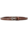 BRUNELLO CUCINELLI SKINNY TEXTURED BELT