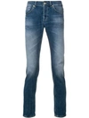 Dondup George Slim-fit Jeans In 800 Blue