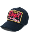 Dsquared2 Logo Patch Baseball Cap In 3073  Blue