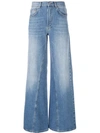 GANNI GANNI WIDE LEG JEANS - 蓝色