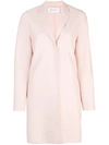 HARRIS WHARF LONDON HARRIS WHARF LONDON SINGLE-BREASTED MIDI COAT - PINK